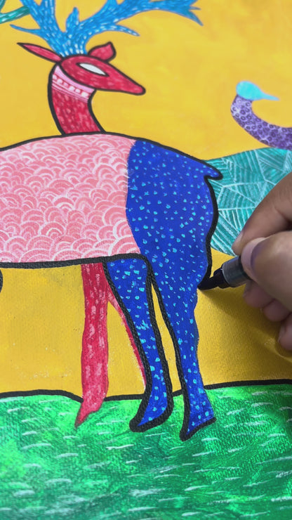 Mruga - Gond-Inspired Wildlife