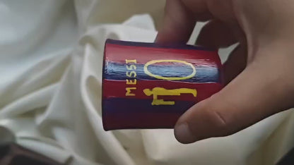 Football Player Messi Barca Jersery Shot Glass