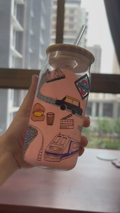 Mumbai Hand-Painted Personalised Tumbler