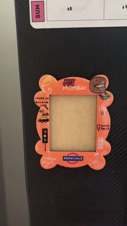 Mumbai-themed Polaroid Fridge Magnet