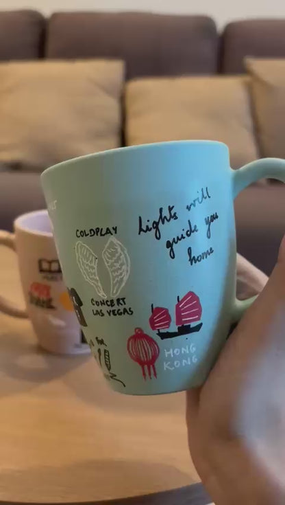 Mr & Mrs Personalised Couple Mugs