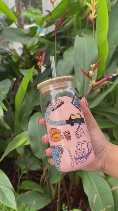 Mumbai Hand-Painted Personalised Tumbler