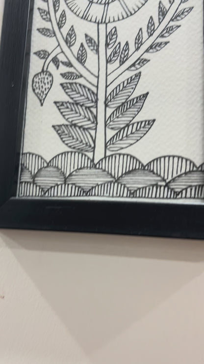 Prakriti - Godna Style Floral Painting Set (Set of 2)