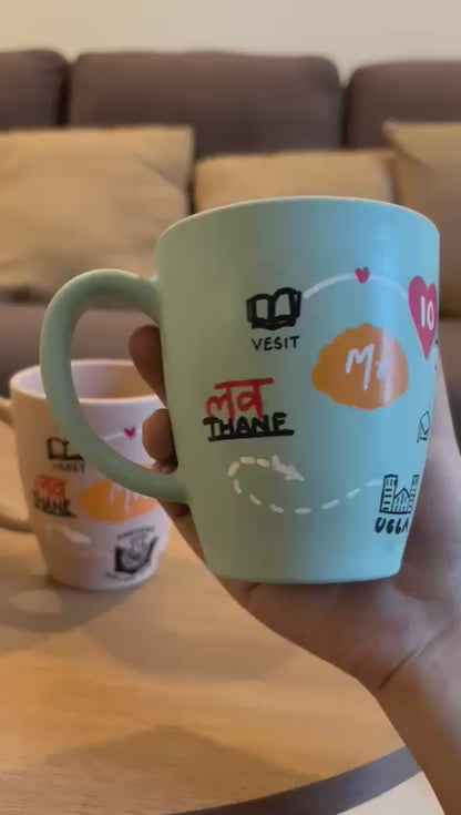 Mr & Mrs Personalised Couple Mugs