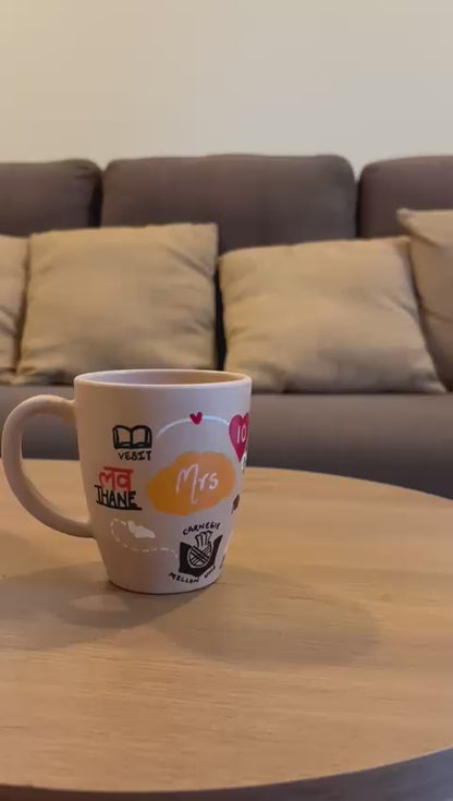 Mr & Mrs Personalised Couple Mugs