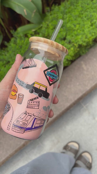 Mumbai Hand-Painted Personalised Tumbler