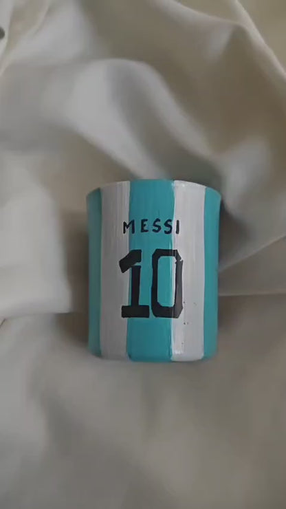 Football Split Number 10 Club & ARG Jersey Shot Glass