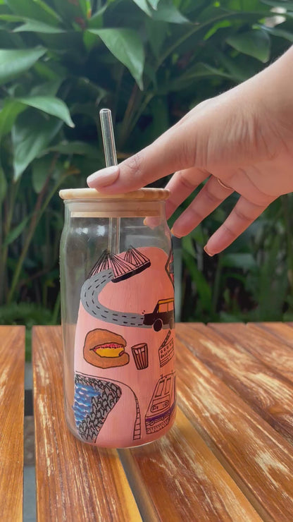 Mumbai Hand-Painted Personalised Tumbler