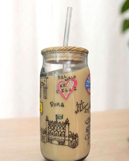 Delhi Hand-Painted Personalised Tumbler